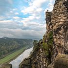 Sächsische Schweiz - Aussicht von der Basteibrücke 