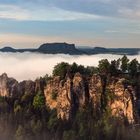 Sächsische Schweiz - Bastei im Morgennebel