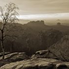 Sächsische Schweiz , Blick vom Carolafelsen