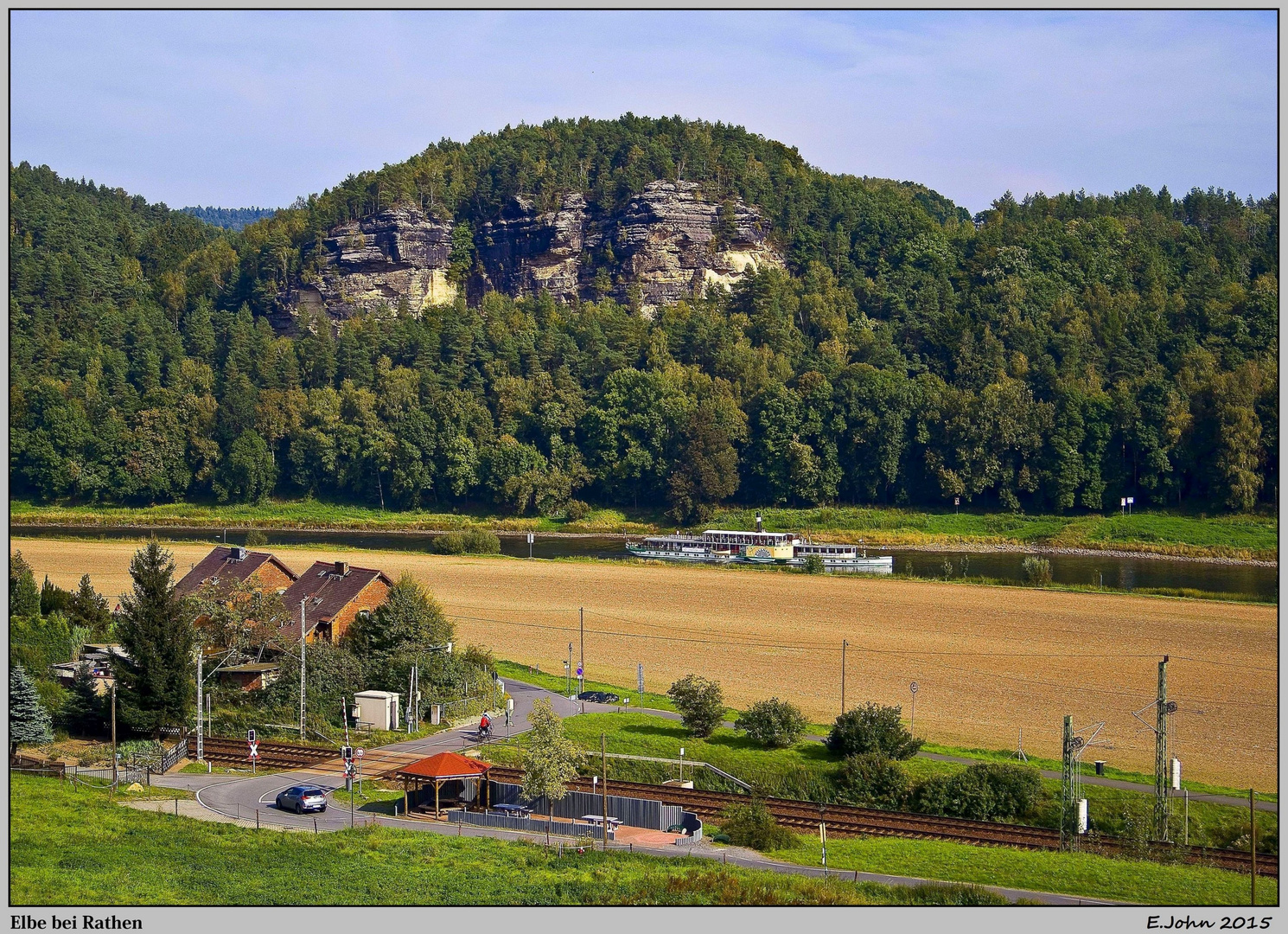 Sächsische Schweiz - Elbe bei Rathen