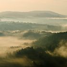 sächsische Schweiz im Morgennebel