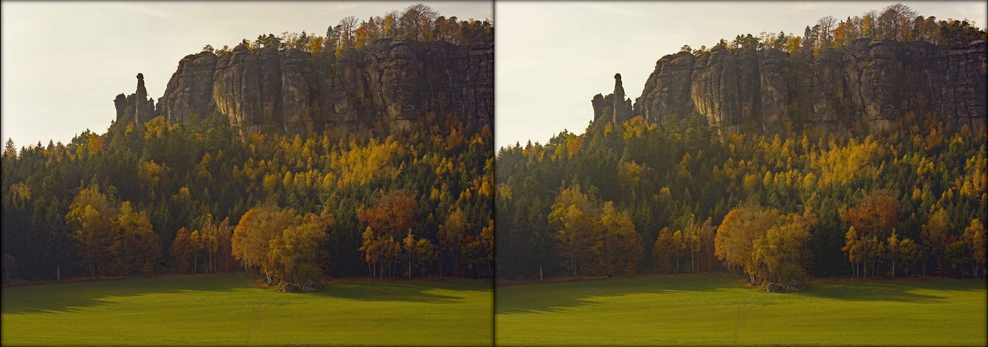 sächsische Schweiz Pfaffenstein Barbarine (3D-X-View)