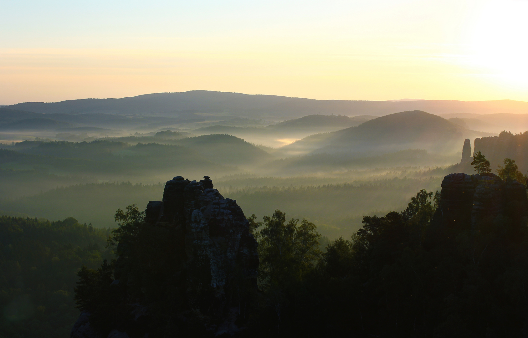 Sächsische Schweiz - Schrammsteinaussicht