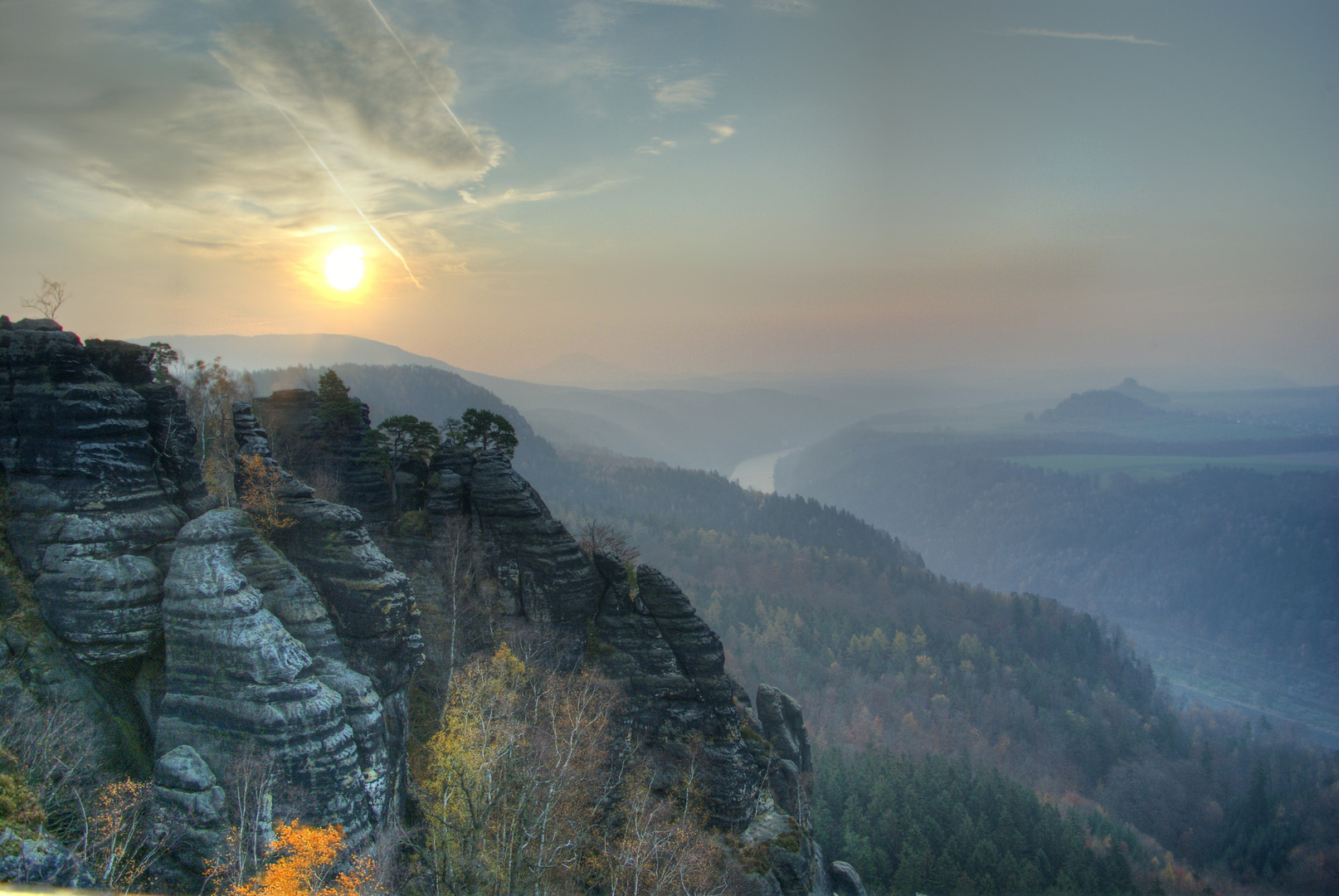 Sächsische Schweiz Sonnenaufgang