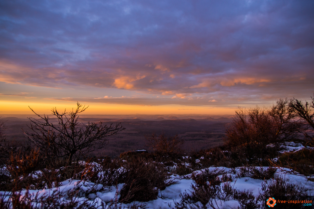 Sächsische Schweiz vom Hohen Schneeberg