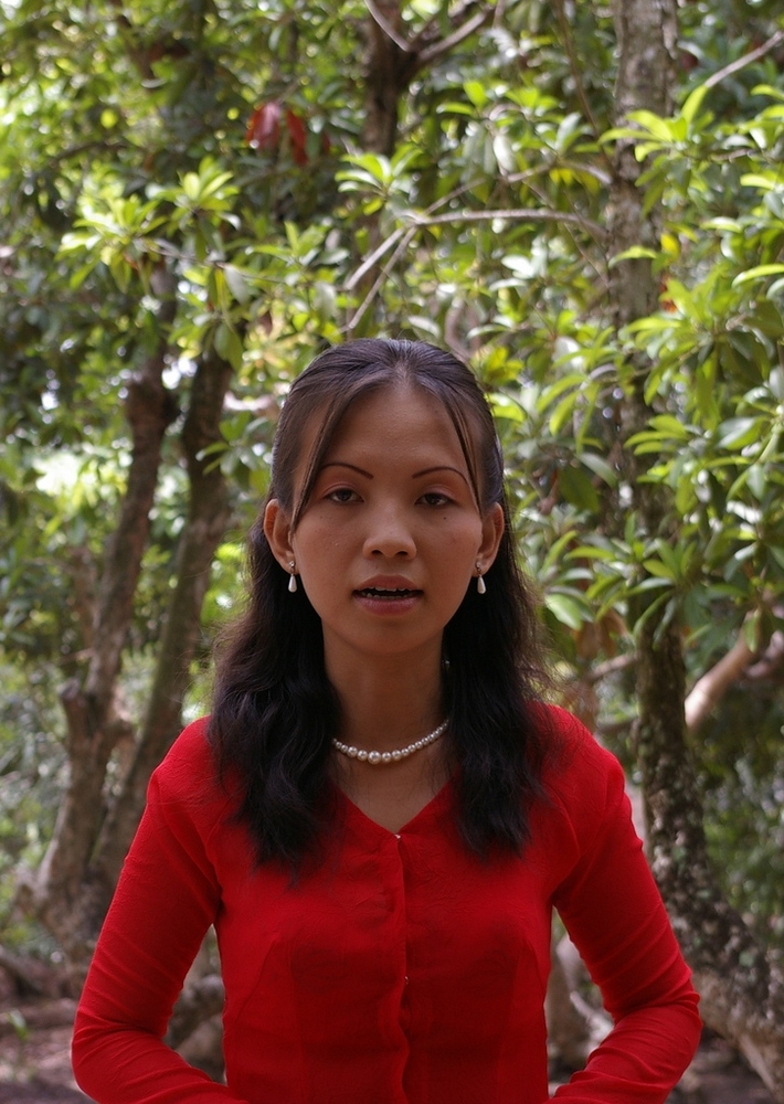 Sängerin am Mekong Delta