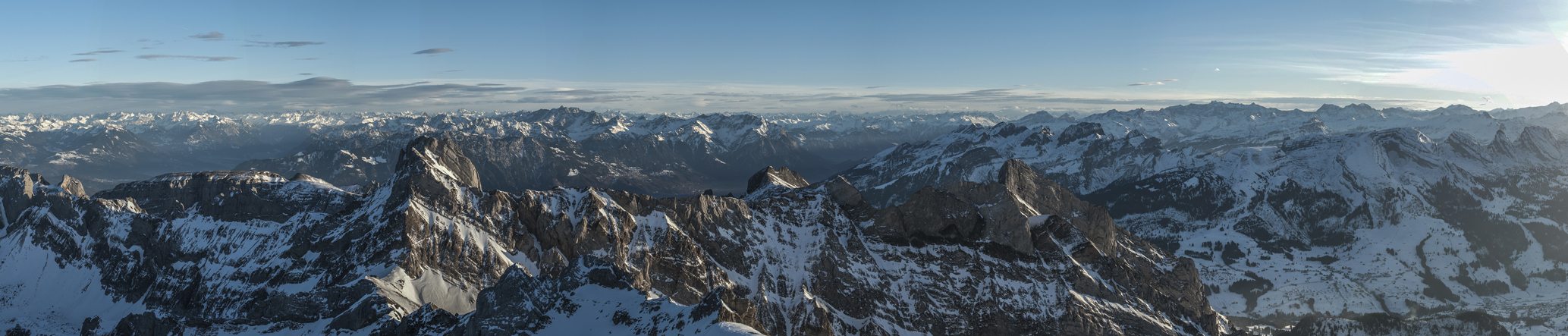 SÄNTIS 2502 müM vor dem Sonnenuntergang