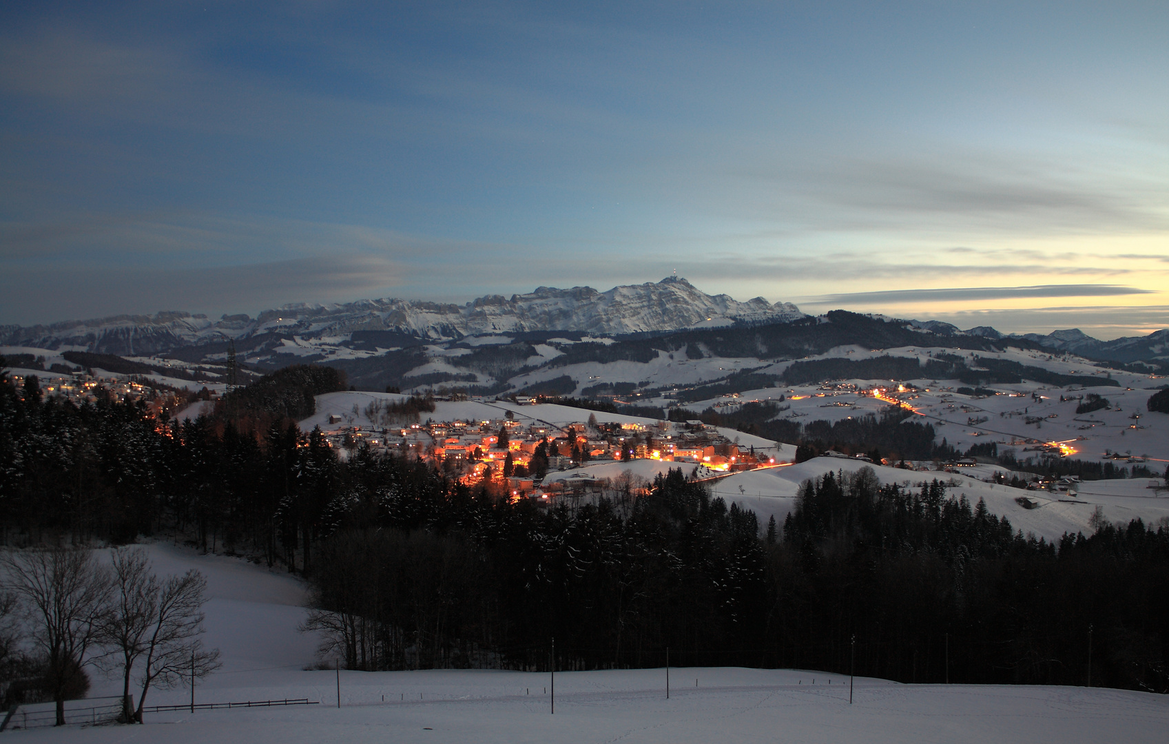 Säntis am Abend