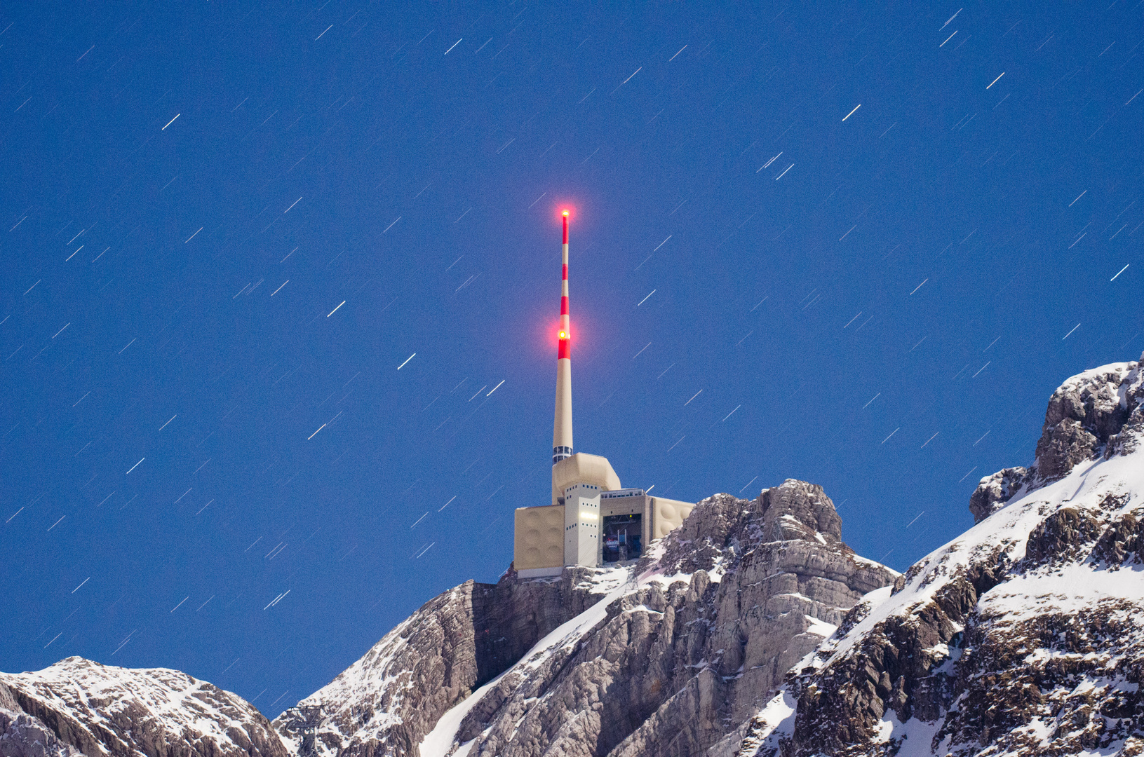 Säntis bei Nacht