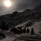 Säntis bei Vollmond