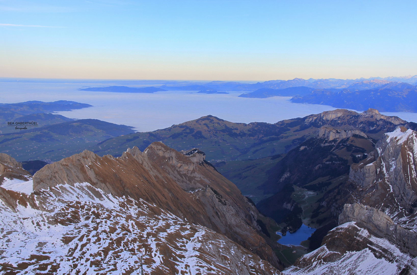 Säntis, Blick zum Seealpsee