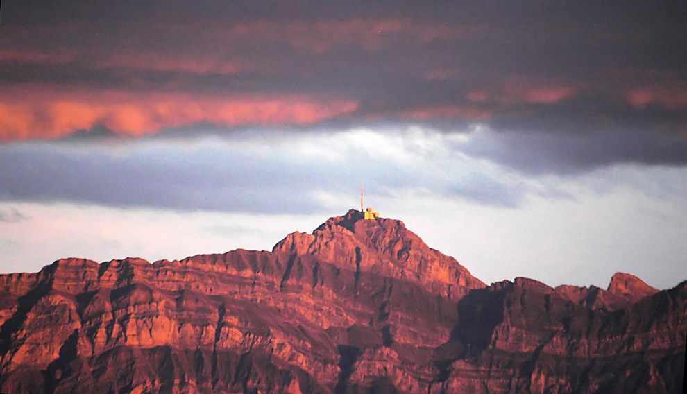 Säntis im Abendrot