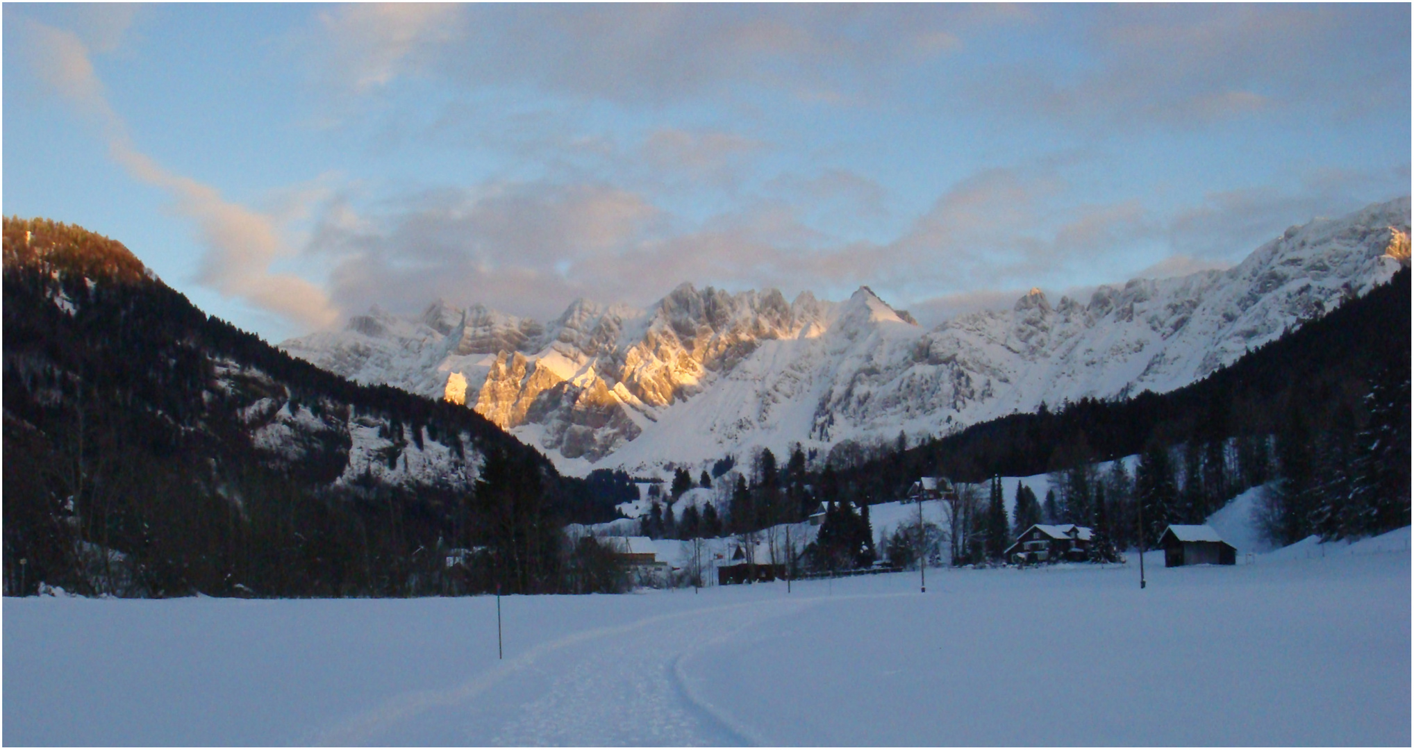 Säntis im Abendrot