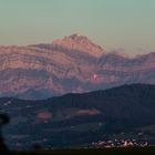 Säntis mit Schweizerfahne