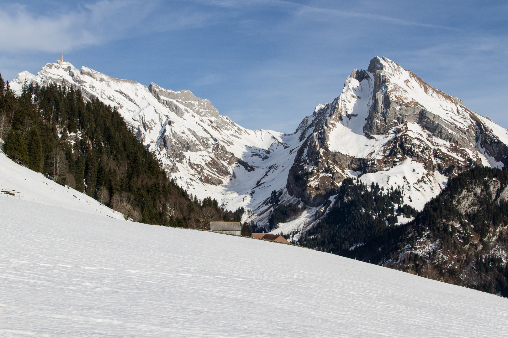 Säntis und Altmann von der "anderen Seite"