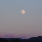 Säntis und Vollmond der aufgeht