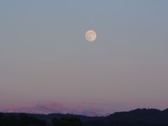 Säntis und Vollmond der aufgeht