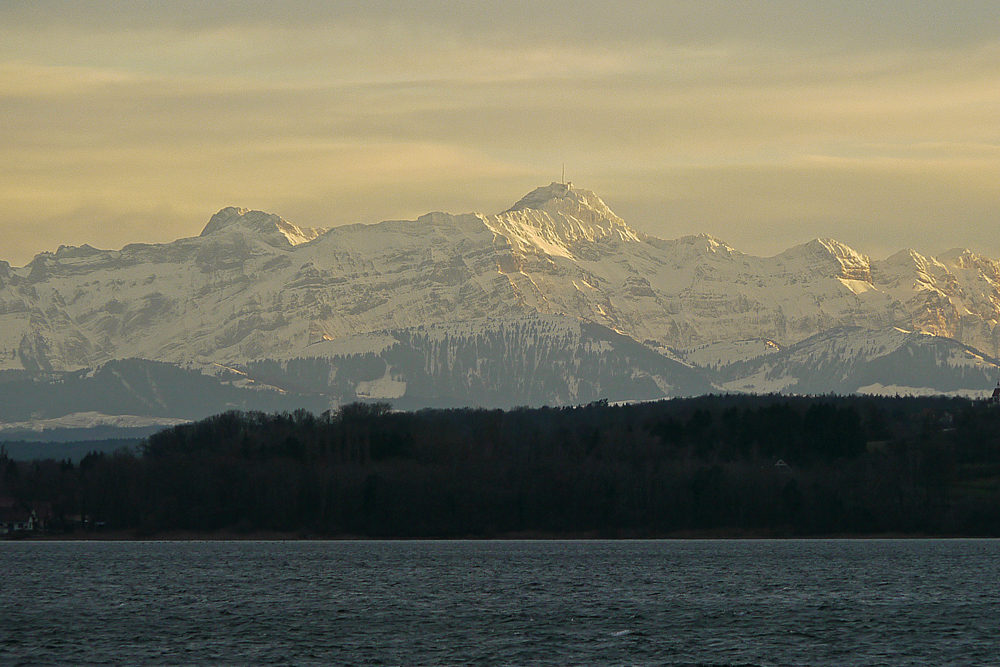 Säntis von Überlingen aus gesehen