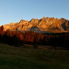 Säntiskette im Abendlicht