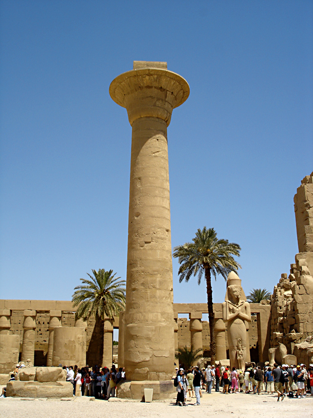 Säule im Karnak Tempel