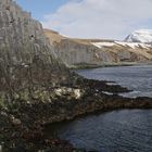 Säulen-Basalt Klippen bei Hofsós, Nord-West Island