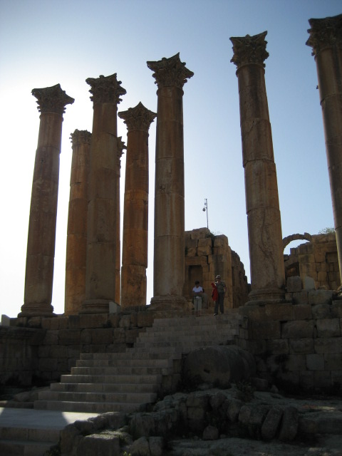 Säulen d. Artemis Tempels in Jerash