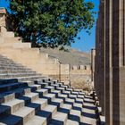 Säulen der Akropolis mit Schattenwurf Lindos Rhodos