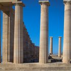 Säulen der Akropolis von Lindos auf Rhodos