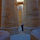 Säulen des Hypostyls im Tempel des Königs der Götter Amun-Re in Karnak