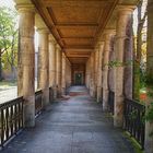 Säulengang im Ludwig-Hoffmann-Quartier, Berlin-Buch