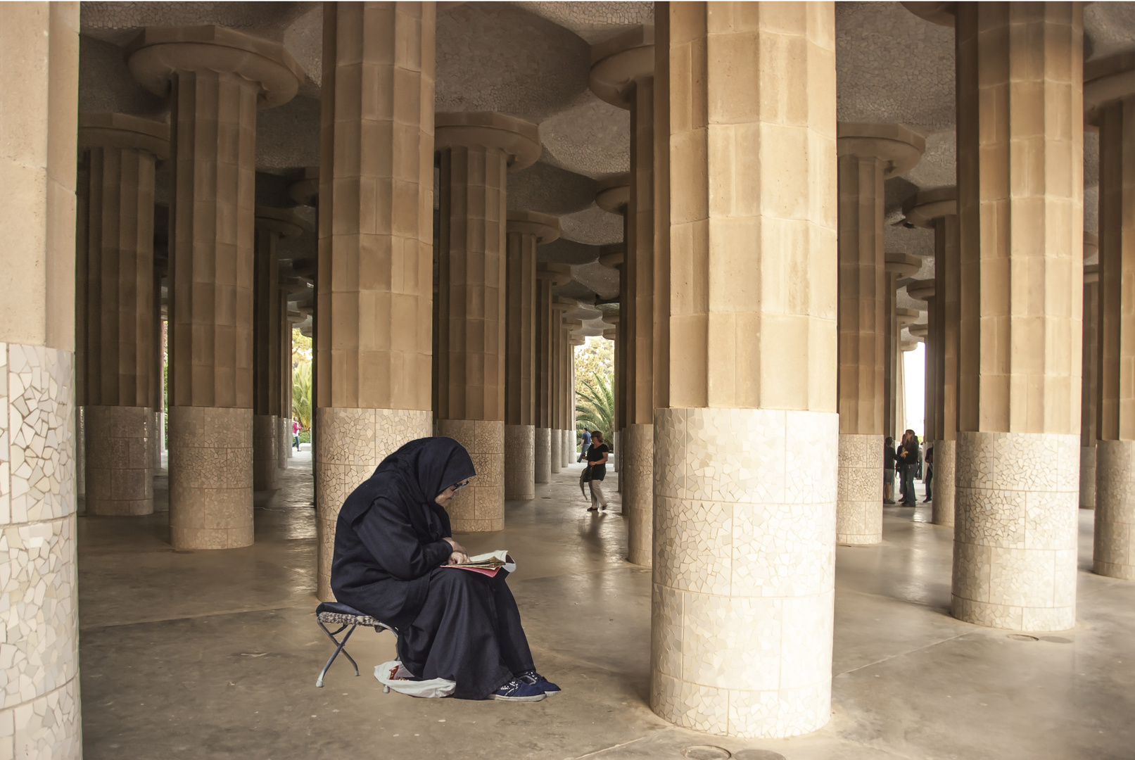 Säulengang in Barcelona