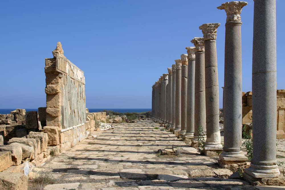 Säulengang in Leptis Magna