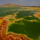 Säuresee im Dallol in der Wüste Danakil