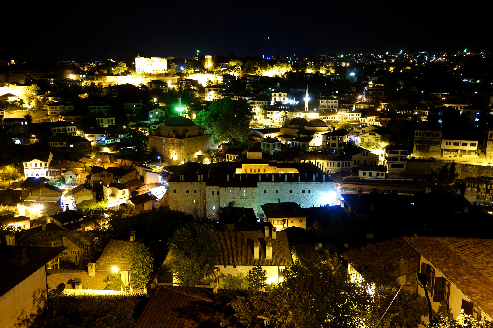 Safranbolus Altstadt in der Nacht