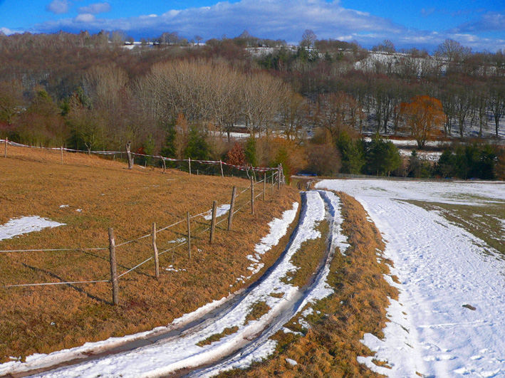 Sag mal , Frühling ist das der letzte Schnee ?