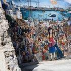 Saga des géants de Royal de Luxe à Nantes - Le mur des personnalités
