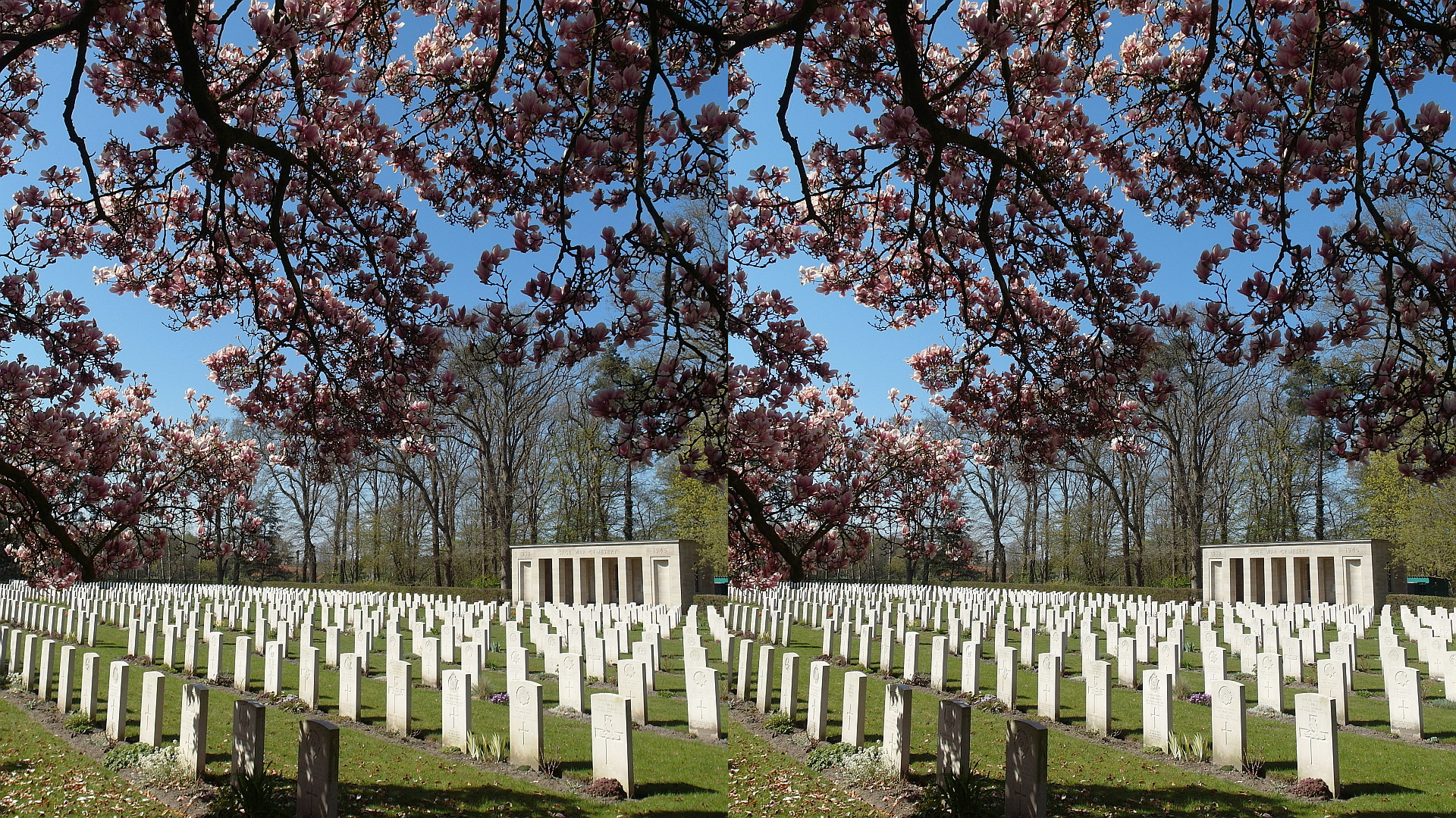 Sage War Cemetery (3D-HD Kreuzblick)