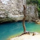 Sagenhafter Quellsee der Sorgue bei Fontaine Vaucluse / Provence