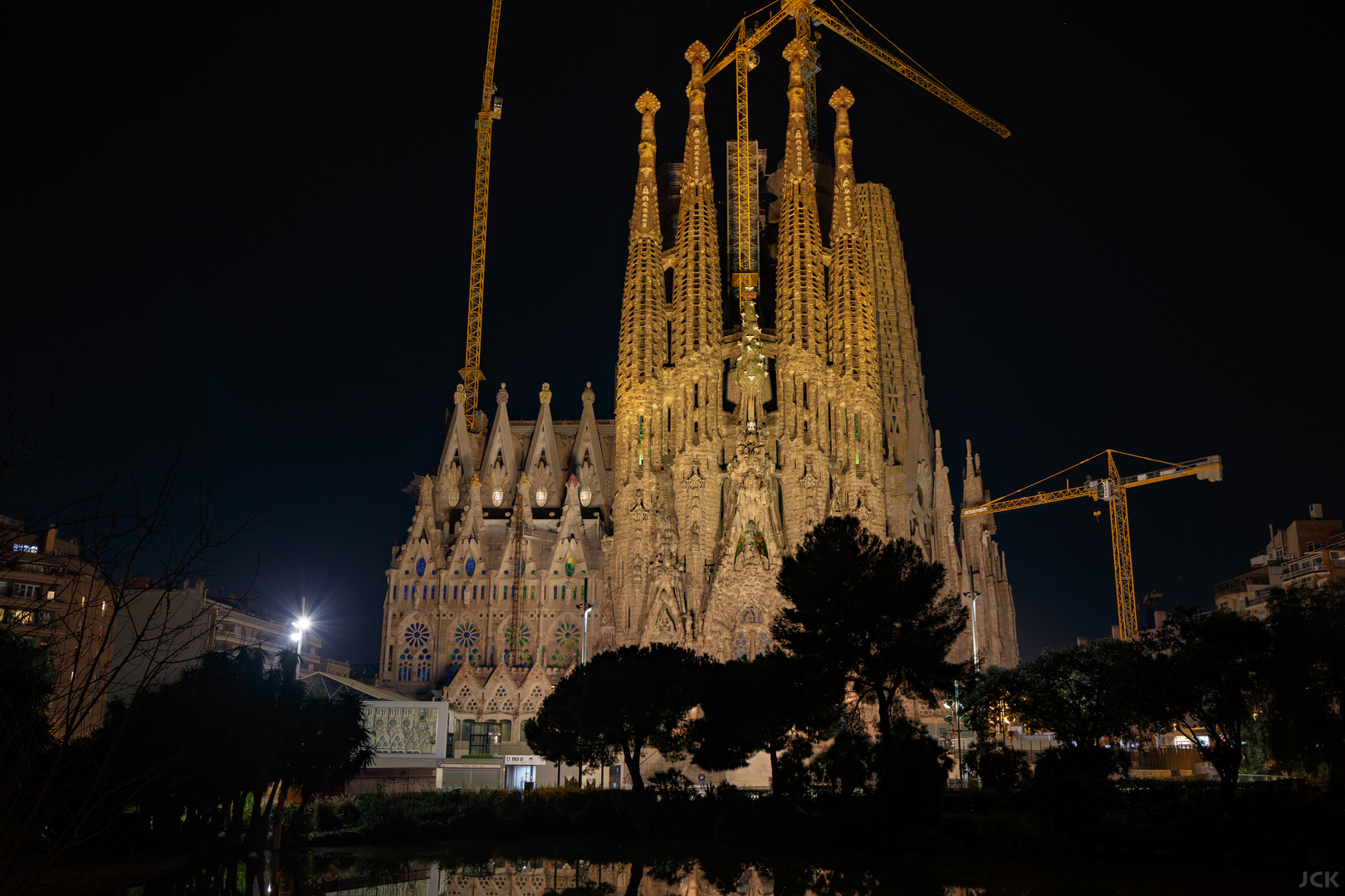 Sagrada Familia 19 Nacht Foto Bild Architektur Europe Spain Bilder Auf Fotocommunity