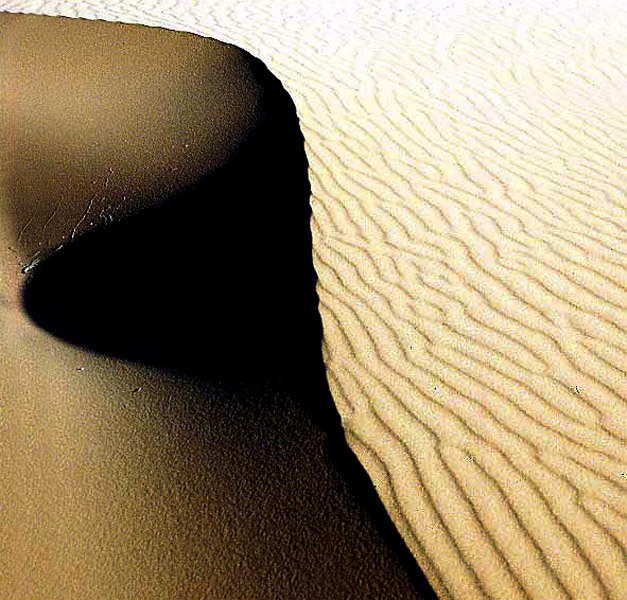 Sahara-Dünen - messerscharf