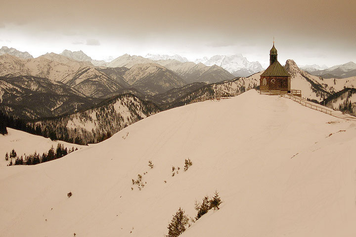 Sahara-Staub über den bayerischen Alpen