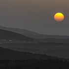 Saharanebel-Sonnenuntergang im Erzgebirge-2