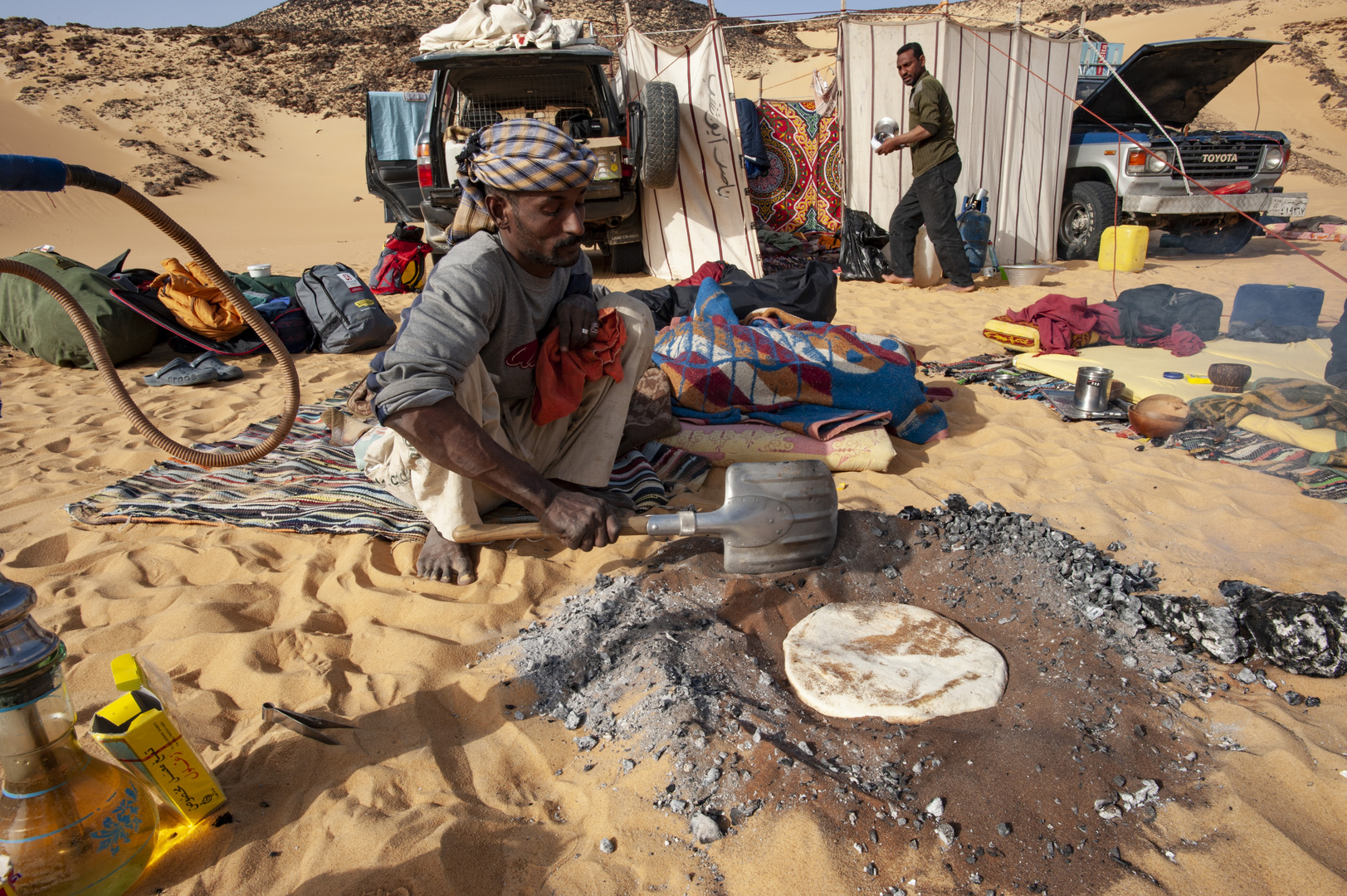 Saharasand als Backofen, Schwarze Wüste, Ägypten