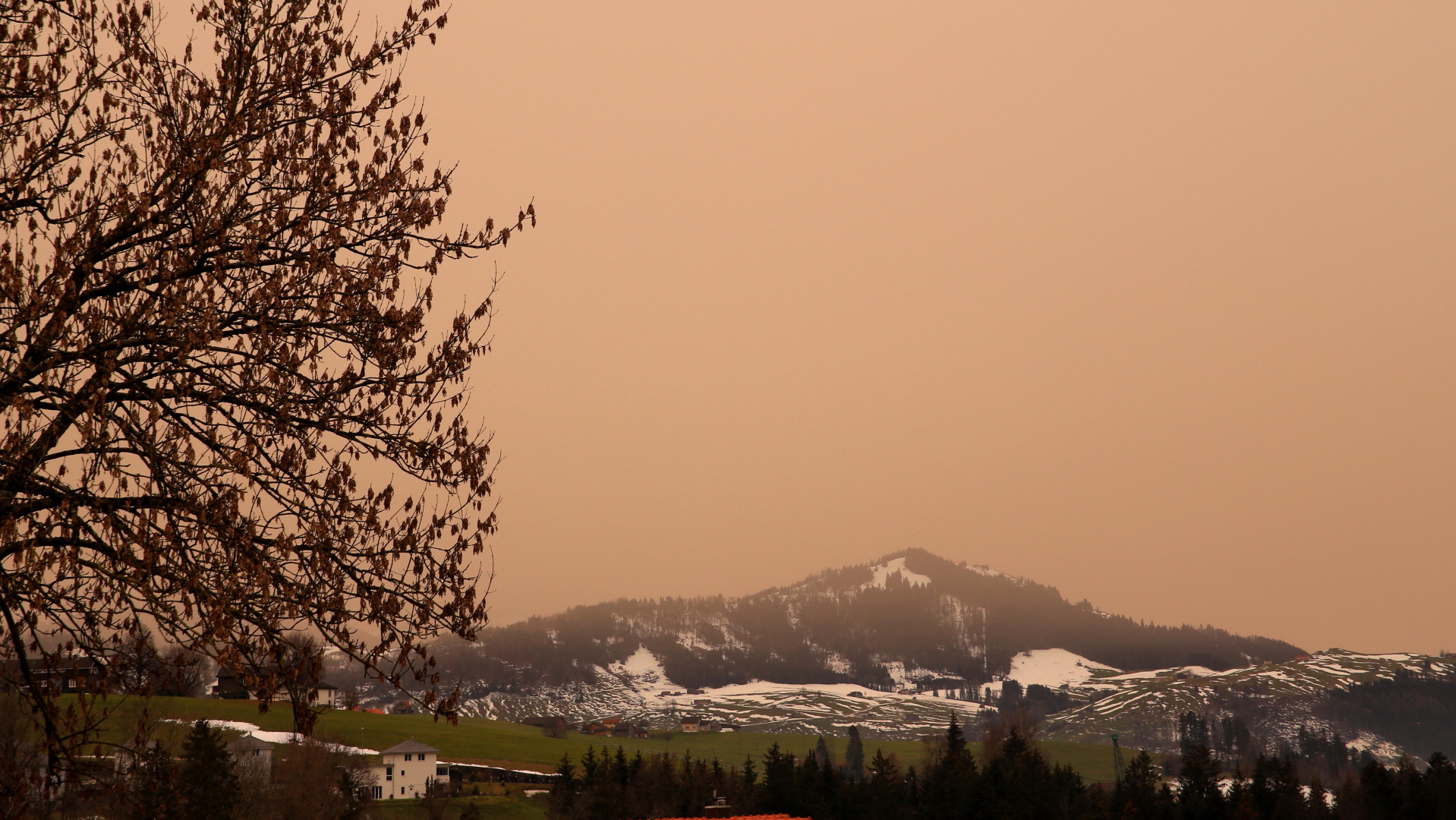 Saharastaub auch über dem Appenzellerland