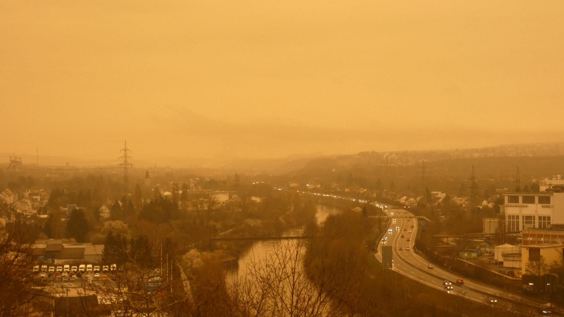 Saharastaub im Regen