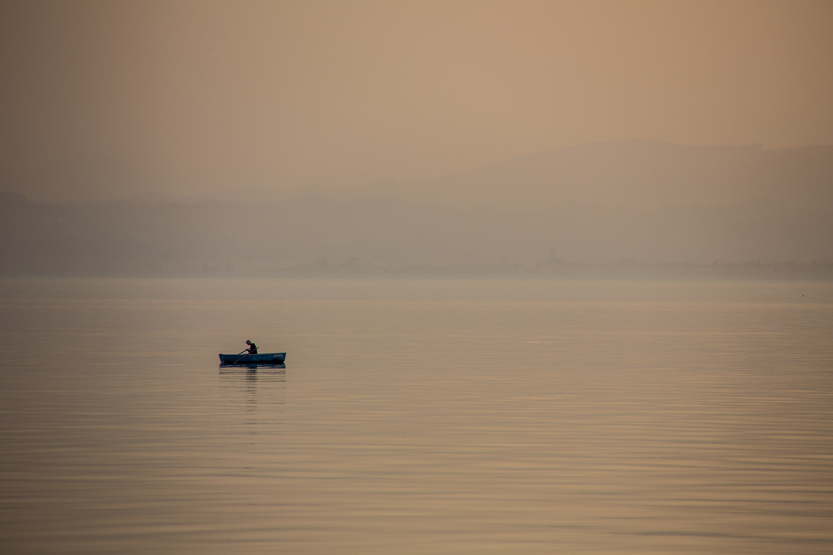 Saharastaub über dem Bodensee