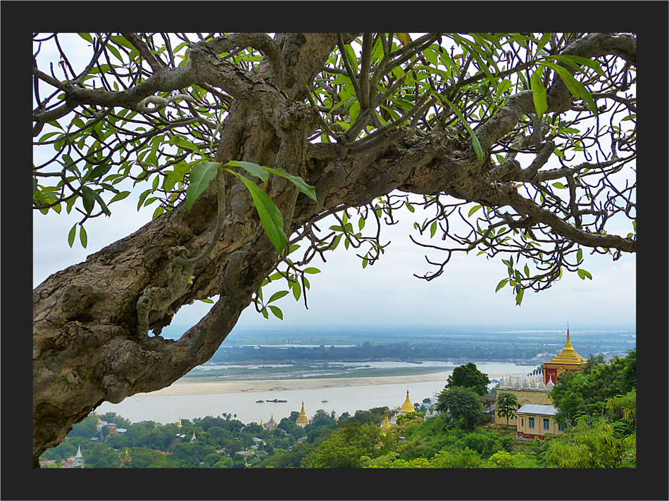 Saigaing Pagode mit Aussicht