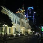 Saigon, Rathaus bei Nacht