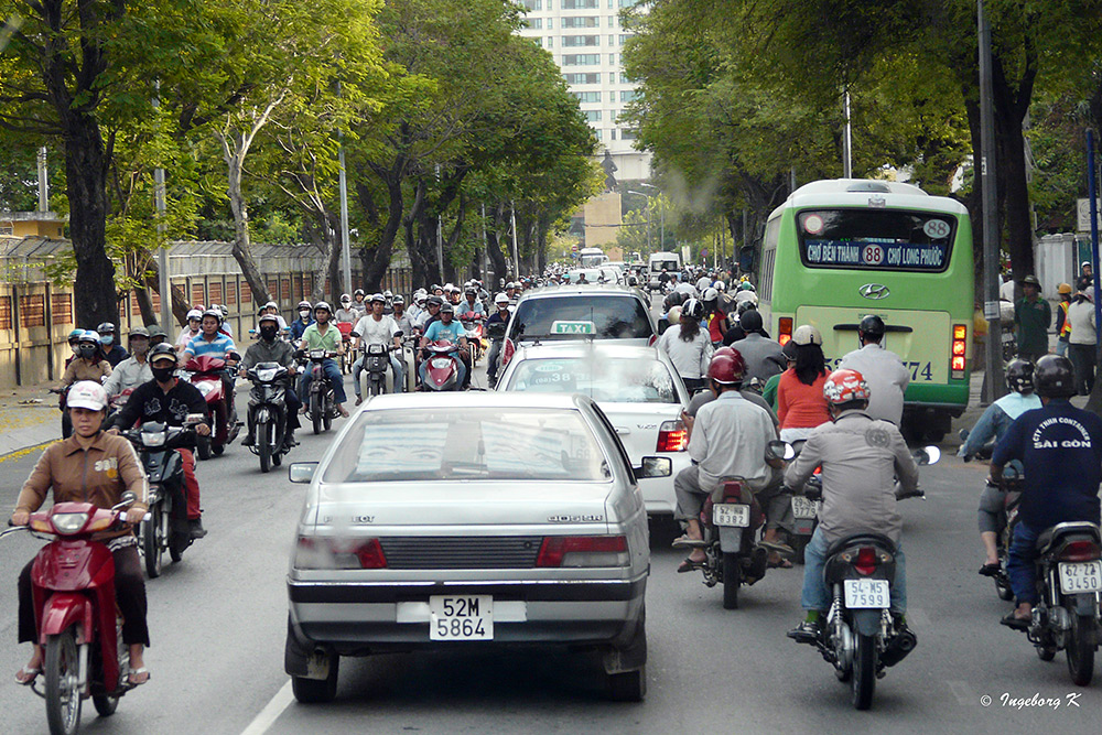 Saigon - Verkehr im Stadtzentrum