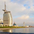 Sailcity Hotel,Havenwelten und Radarturm in Bremerhaven